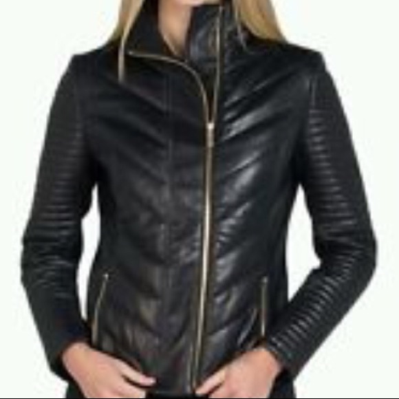 Badgley Mischka Jackets & Blazers - Badgley Mischka Dion Leather Jacket